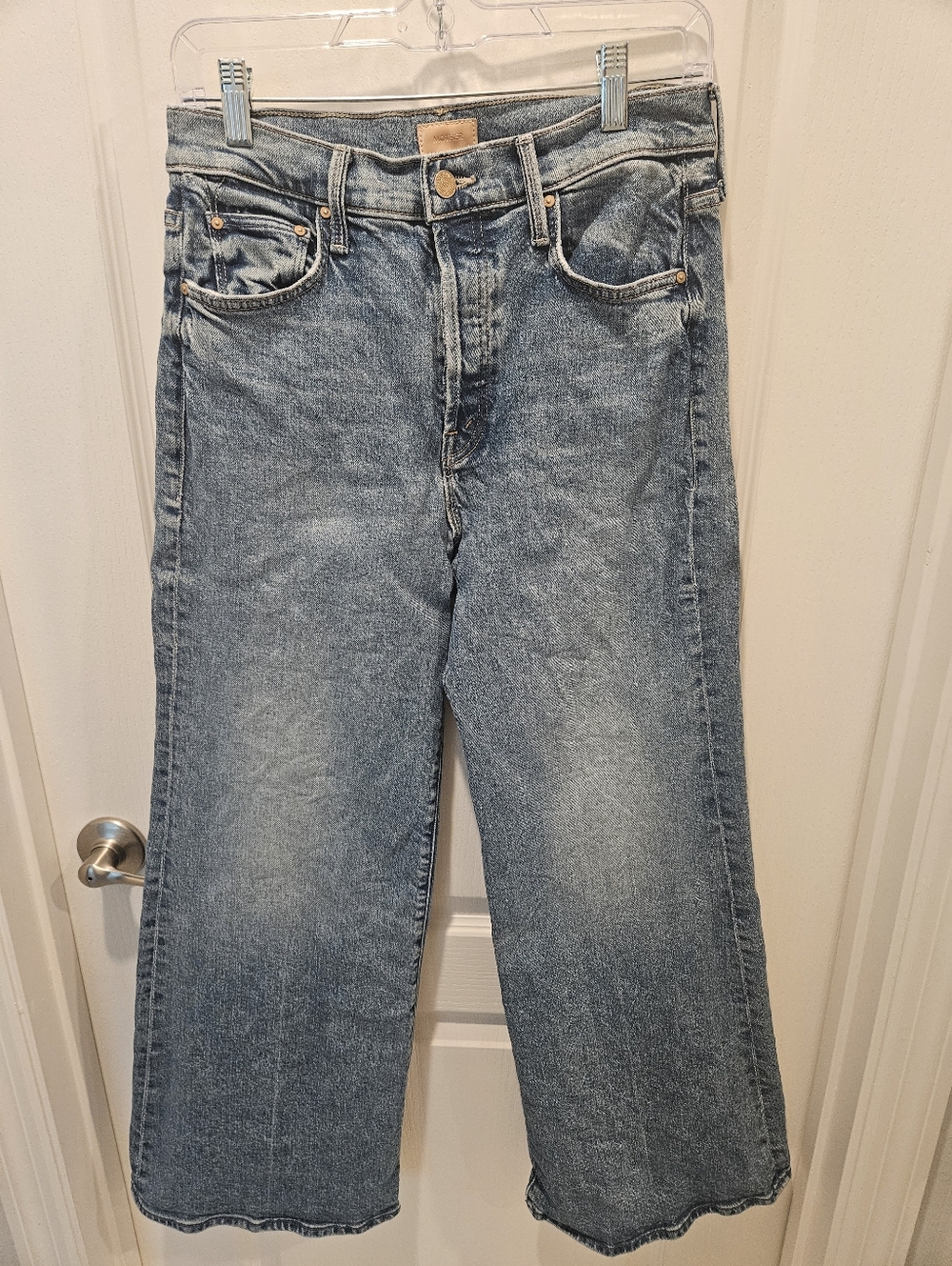 MOTHER The Tomcat Roller Jeans Women’s 29 Other Moods Light Wash Wide Leg